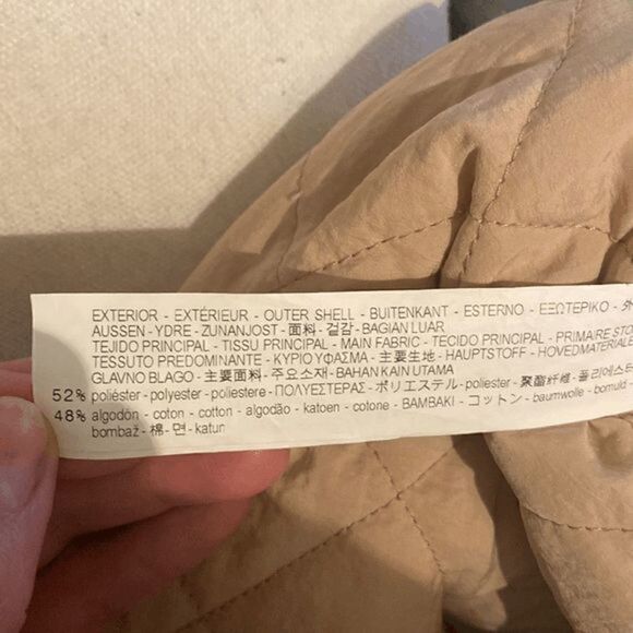 NWOT Zara Water Resistant Mustard Yellow Faux Fur Quilted Parka Jacket - Picture 6 of 10